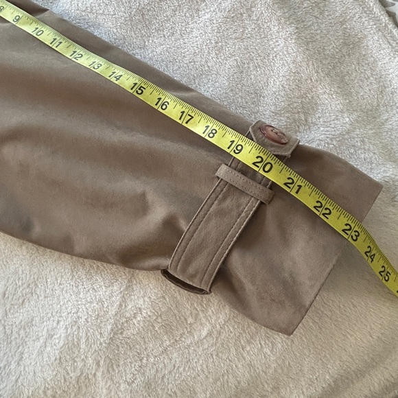 Vintage Brem Rainwear Taupe Tan Trench Raincoat w/ Button Liner - Picture 15 of 16